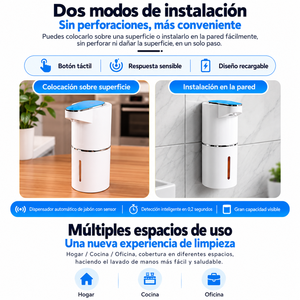 Dispensador Automático Jabón Sensor
